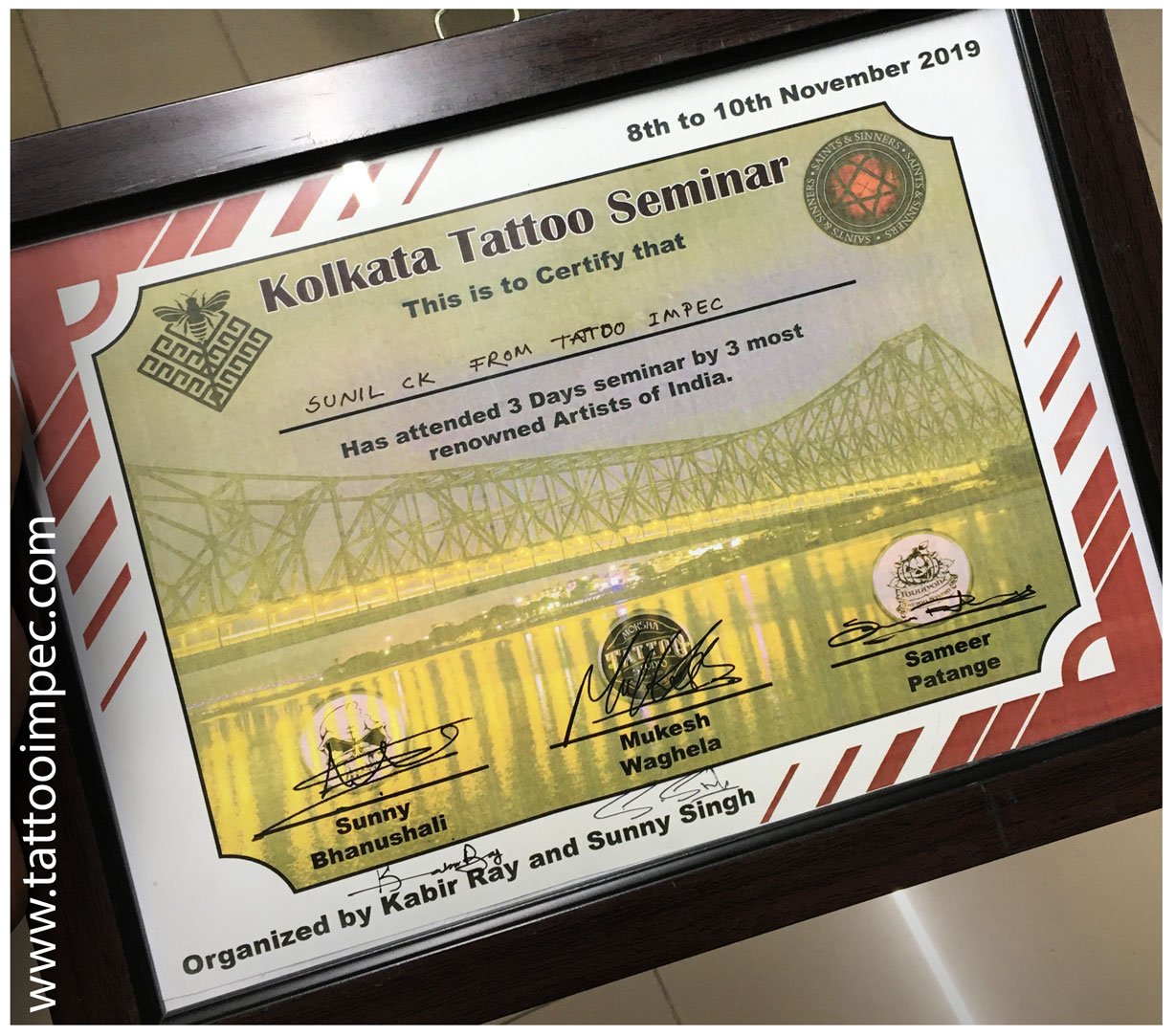 tattoo apprenticeship | Certificate templates, Award certificate, Printable  certificates